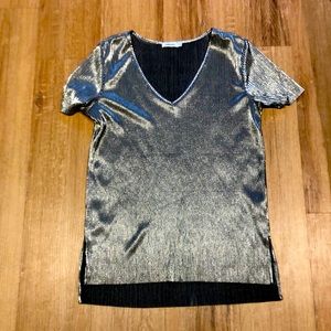 NWOT silver t-shirt